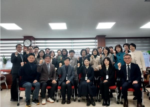 수원교육지원청, 신임 교(원)장 차담회 개최